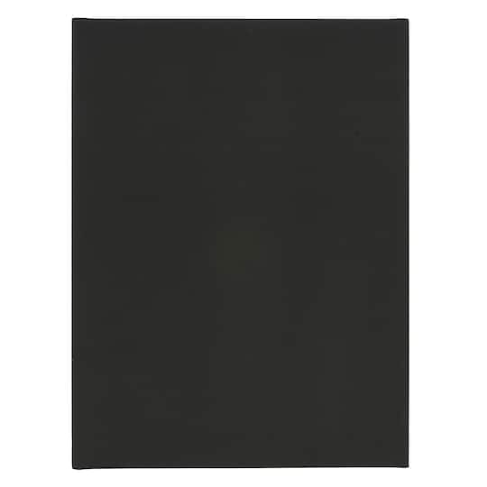 5 Pack 9&#x22; x 12&#x22; Black Canvas Panels by Creatology&#x2122;